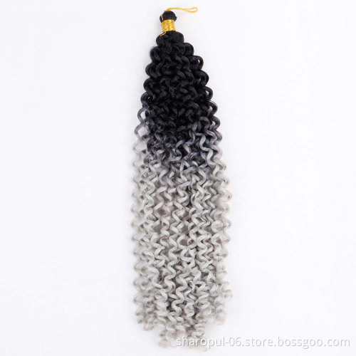 Synthetic Hairstyles Freetress Water Wave Hair Extension Freetress Twist Pre-Loop Hair Deep Curly Crochet Braids Twist